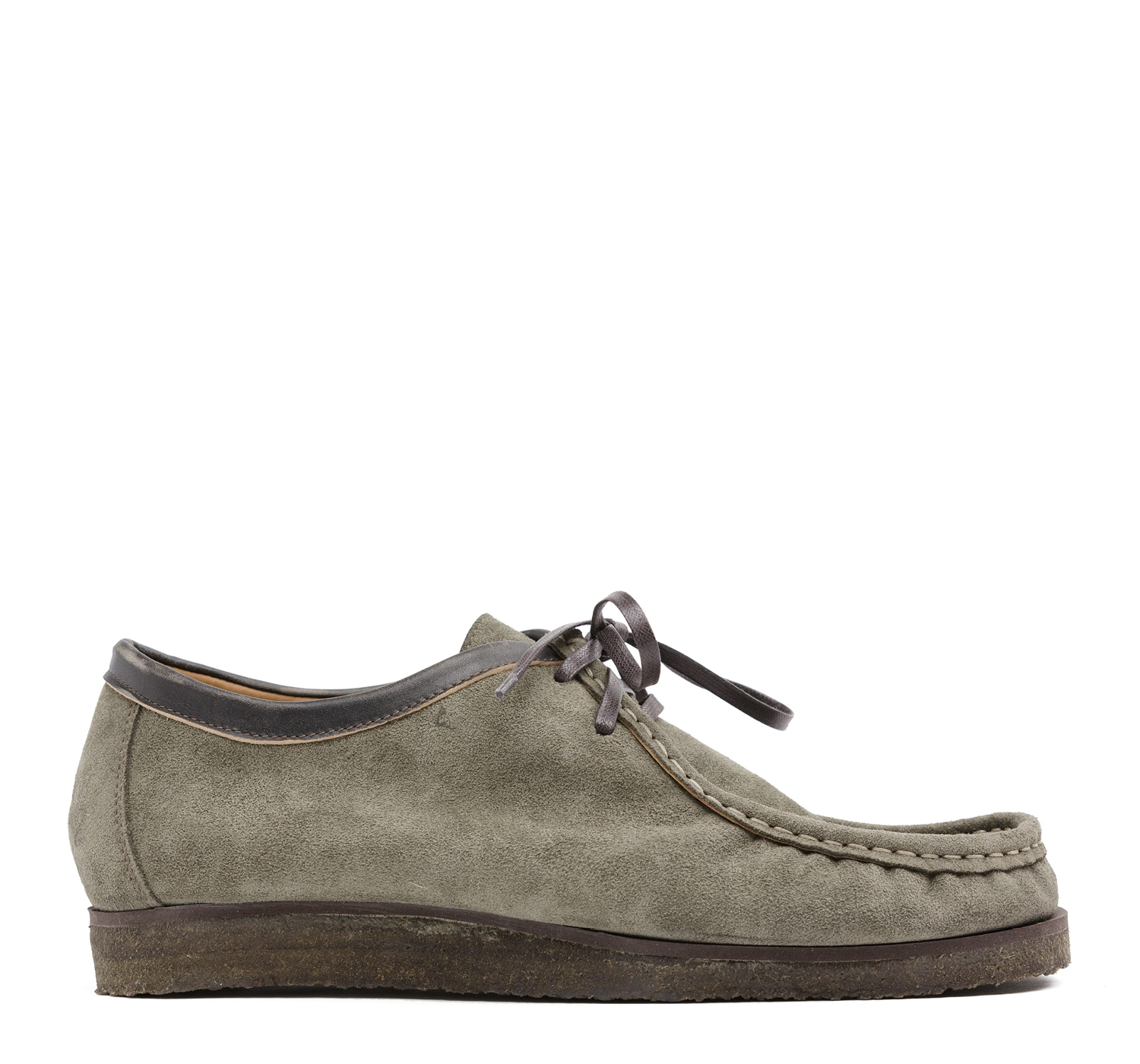 Wallabee in gray suede leather - Rust Mood