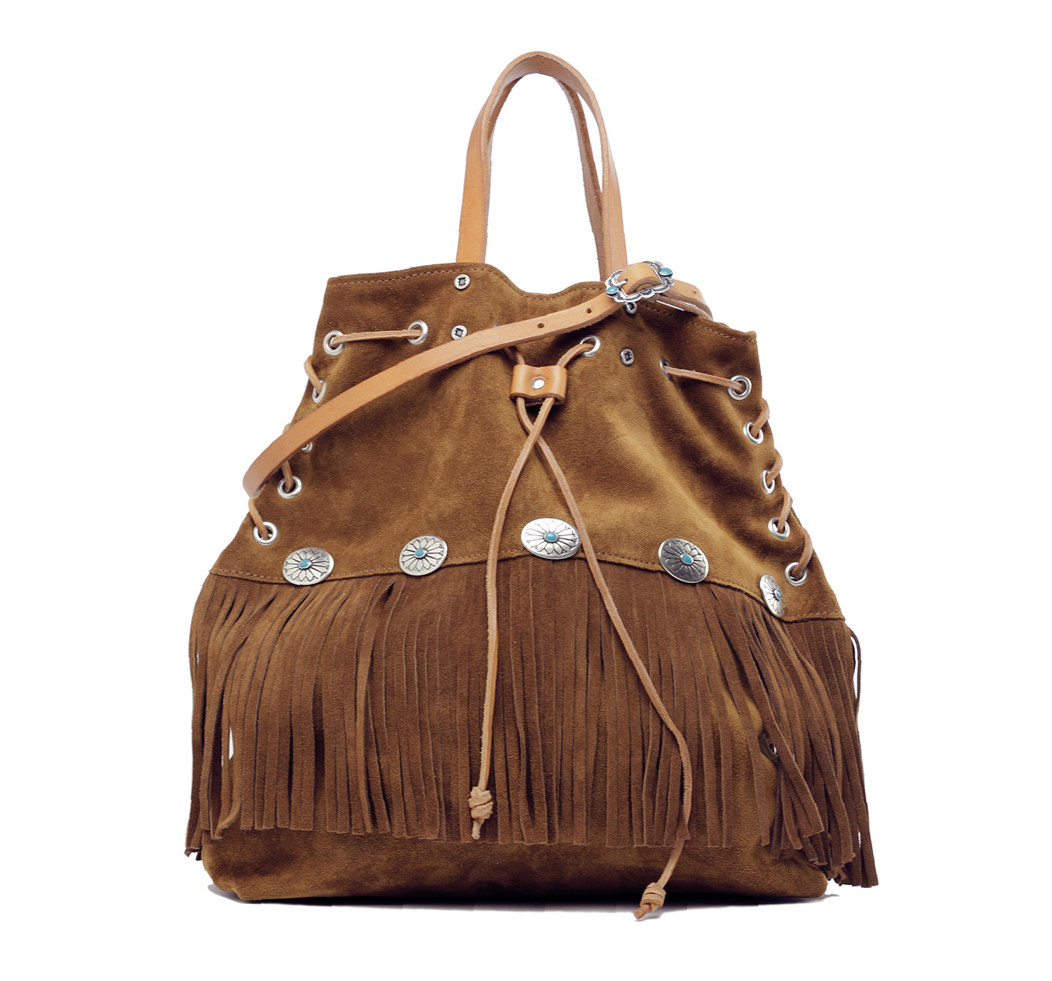 Coachella bag with fringes - Rust Mood